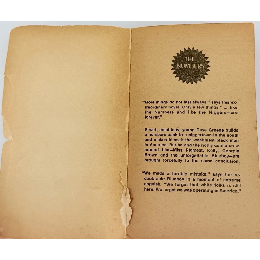 The Book of‎ Numbers Robert Deane Pharr 1970 1st Avon Printing Paperback - Picture 7 of 9